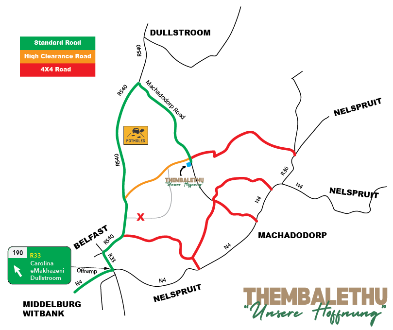map of thembalethu farmhouse map of thembalethu farmhouse