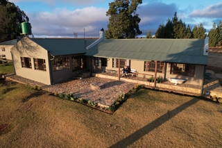 View of the farmhouse exterior